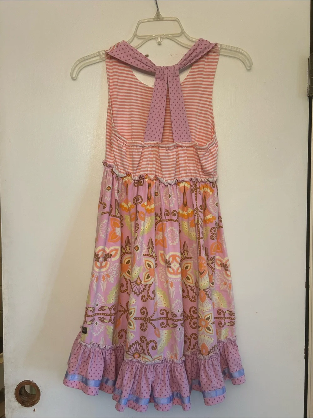 Matilda Jane Pink Multi-Pattern Ruffled Sundress